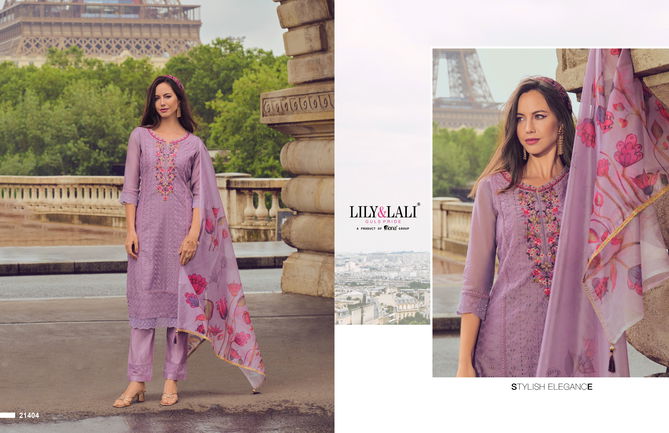 Nusrat By Lily And Lali Chanderi Embroidery Designer Readymade Suits Wholesale Online